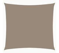 vidaXL Sunshade Sail Oxford Fabric Square 7x7 m Taupe Patio Shade Sunscreen