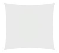 vidaXL Sunshade Sail Oxford Fabric Square 7x7 m White Patio Sunscreen Canopy