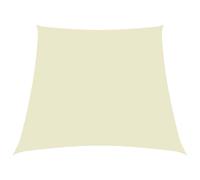 vidaXL Sunshade Sail Oxford Fabric Trapezium 3/5x4 m Cream UK HOT