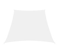 vidaXL Sunshade Sail Oxford Fabric Trapezium 3/5x4 m White UK