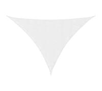 vidaXL Sunshade Sail Oxford Fabric Triangular 2.5x2.5x3.5 m White Sunscreen