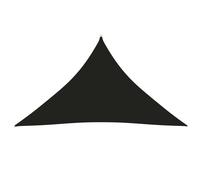 vidaXL Sunshade Sail Oxford Fabric Triangular 3.5x3.5x4.9 m Black UK HOT