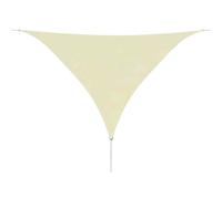 vidaXL Sunshade Sail Oxford Fabric Triangular 3.6x3.6x3.6m Cream Patio Awning