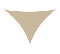 vidaXL Sunshade Sail Oxford Fabric Triangular 3x3x4.24 m Beige Patio Sunscreen