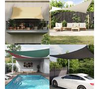 Sunshade Sail Oxford Fabric Triangular 3x4x4 m Anthracite