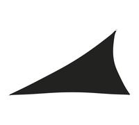 vidaXL Sunshade Sail Oxford Fabric Triangular 4x5x6.4 m Black Sunscreen Patio