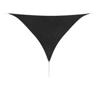 vidaXL Triangular Sunshade Sail - Water- and UV-Proof, Anthracite PU Coated Oxford Fabric Sunshade for Outdoor Spaces, Easy To Assemble with Included Ropes, Size: 5x5x5m.