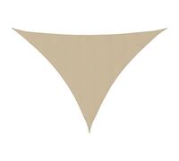 vidaXL Sunshade Sail Oxford Fabric Triangular 5x5x6 m Beige Sunscreen Canopy
