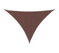 vidaXL Sunshade Sail Oxford Fabric Triangular 5x5x6 m Brown Sunscreen Canopy
