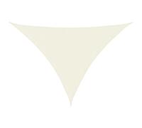 vidaXL Sunshade Sail Oxford Fabric Triangular 5x6x6 m Cream Sunscreen Canopy