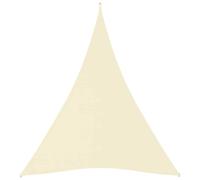 vidaXL Sunshade Sail Oxford Fabric Triangular 5x6x6 m Cream UK HOT