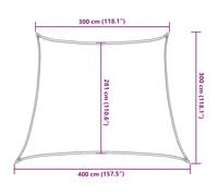 vidaXL Sunshade Sail Patio Awning Canopy 160 g/m² Trapezium Blue 3/4x3 m HDPE