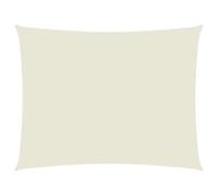 vidaXL Sunshade Sail - PU Coated Oxford Fabric - Rectangular Shape - Size: 3.5x4.5m - Cream Color - Mould and UV Resistant with Easy Installation