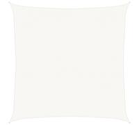 vidaXL Sunshade Sail - Square HDPE Sun Shelter, UV-Resistant Outdoor Cover with Stainless Steel Fasteners - White, 4x4m