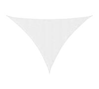 vidaXL Sunshade Sail Triangular PU Coated Oxford Fabric - UV and Rain Protective, 4x4x5.8m Size, Perfect for Garden/Terrace/Playground/Balcony - White