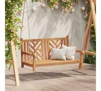 vidaXL Swing Bench Other Brown 114 x 60 x 64 cm Solid teak wood