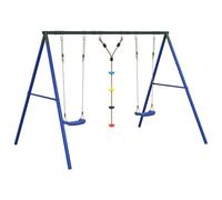 vidaXL Outdoor Swing Set with Swings and Disc Swing Play Swing Kids Swing Set