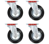 vidaXL 4x Swivel Casters 160mm Heavy Duty Wheels Trolley Furniture Handing