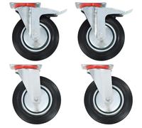vidaXL Swivel Casters 4 pcs 200 mm