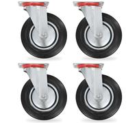 vidaXL Swivel Casters 4 pcs 200 mm