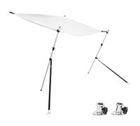 vidaXL T-Top Shade Extension Set T-Top Bow Shade Boat Bow Area Sun Shade White