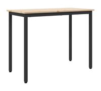 vidaXL Table Natural 100 x 50 x 77 cm Engineered Wood and Steel