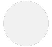 vidaXL Table Protector Matte - PVC 2 mm Ø 90 cm - Transparent, Scratch-Resistant, Waterproof