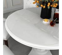 vidaXL Table Protector Transparent - 2 mm Thick Waterproof PVC Cover for Furniture Protection and Easy Maintenance - Suitable for Dining Room, Living Room, Office, Kitchen, Patio