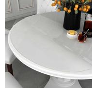 vidaXL Table Protector Transparent Ø 70 cm 2mm Thickness - PVC Round Table Cover, Scratch and Waterproof Protection for Tables and Floors, Suitable for Living Room, Dining Room and Office