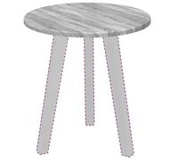 vidaXL Table Top Ø 40 x 1.5 cm Round Engineered Wood Grey Sonoma