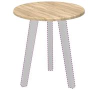 Tabletop Round 40x40x1.5cm Sonoma Oak Engineered Wood Indoor SolidTop Minimalist