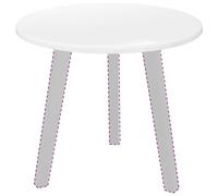 vidaXL Table Top Ø 50 x 1.5 cm Round Engineered Wood High Gloss White