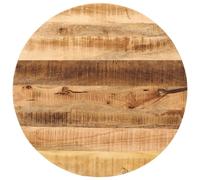 vidaXL Table Top Ø 70x2.5 cm Round Solid Wood Rough Mango