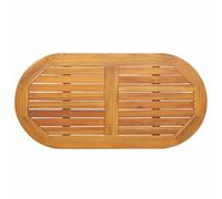vidaXL Table Top 100 x 50 x 2.2 cm Oval Solid Acacia