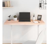 Vidaxl Table Top 100X40X(2-4) Cm Untreated Solid Wood Oak, Brown