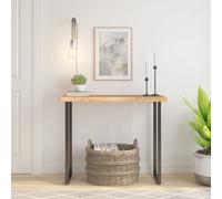 vidaXL Table Top 100x40x3.8 cm Rectangular Solid Wood Acacia Live Edge