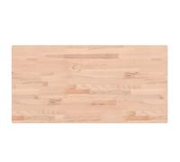 vidaXL Table Top 100x50x4 cm Rectangular Solid Wood Beech
