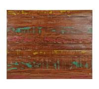 Table Top 100x80x3.8 cm Rectangular Solid Wood Reclaimed