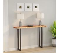 vidaXL Table Top 180x30x2.5 cm Rectangular Solid Wood Acacia Live Edge