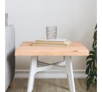 vidaXL Table Top 40x40x(2-4) cm Untreated Solid Wood Live Edge
