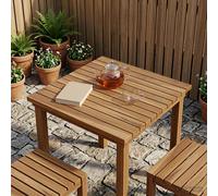 VidaXL Table Top 50 X 50 X 3.5 Cm Square Solid Teak Wood Natural