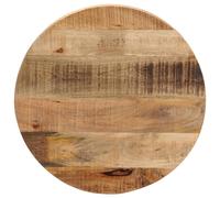 vidaXL Table Top Ø 50x1.5 cm Round Solid Wood Rough Mango