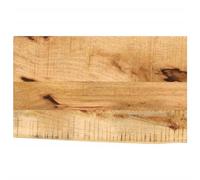 vidaXL Table Top 50x30x2.5 cm Live Edge Solid Wood Rough Mango