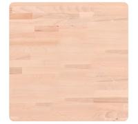 vidaXL Table Top 50x50x4 cm Square Solid Wood Beech