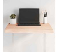 (brown, 60 x 40 x 4 cm) vidaXL Table Top Wooden Desk Top for Table Treated Solid Wood Oak Live Edge