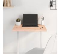 vidaXL Table Top 60x50x(2-4) cm Untreated Solid Wood Oak