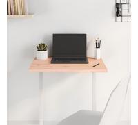 vidaXL Table Top 60x50x2 cm Untreated Solid Wood Oak, Brown