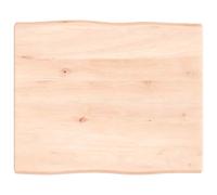 vidaXL Table Top 60x50x4 cm Untreated Solid Wood Oak Live Edge UK HOT