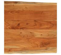 vidaXL Table Top 60x60x3.8 cm Rectangular Solid Wood Acacia Live Edge