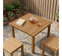 VidaXL Table Top 70 X 70 X 3.5 Cm Square Solid Teak Wood Natural